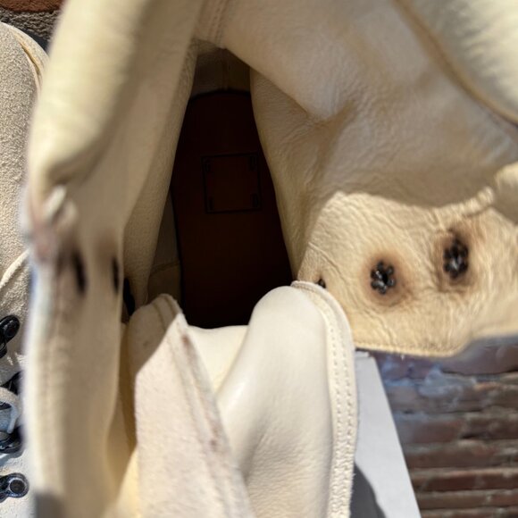 Guidi 20 "Mountain" Boots in Off-White Suede - Picture 6 of 7